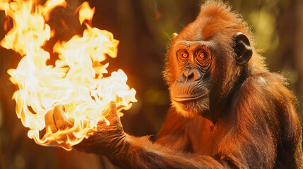 The delicious strategy of primates using fire achieving balance in an urbanized culture