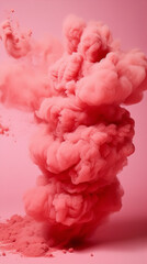 Obraz premium Colorful powder explosion on a black background.