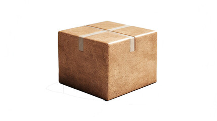 wooden box isolated on white background, box in clear background 