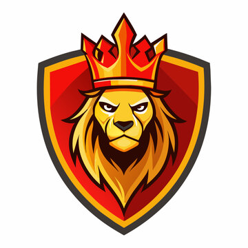 Lion and crown for your logo