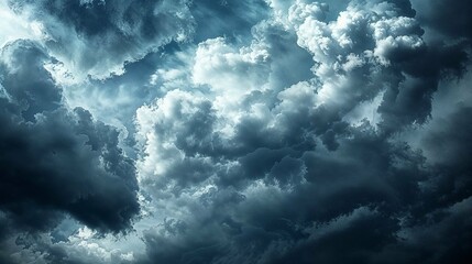 Obraz premium Photorealistic ai artwork of stormclouds. Generative ai.