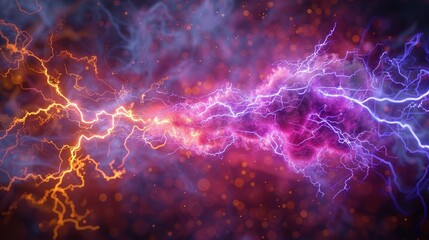 The power of electrical energy lightning sparks and electricity effects realistic isolated blitz modern illustration on a checkered background. - obrazy, fototapety, plakaty