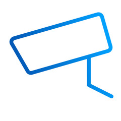 Fototapeta premium This is the Security Camera icon from the gadget icon collection with an Outline gradient style