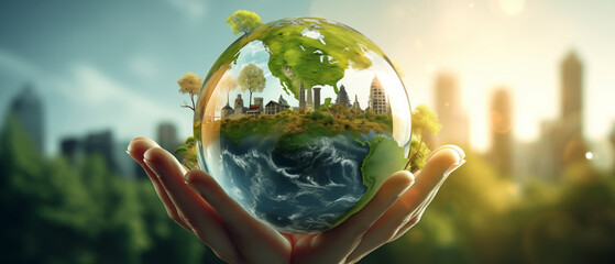 Earth Day , environment protection, eco care ecology concept.