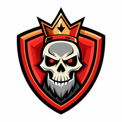 Skull of king for your logo