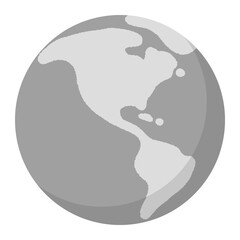 SDGsやエコロジーイメージの北アメリカを中心にした地球ベクターイラスト