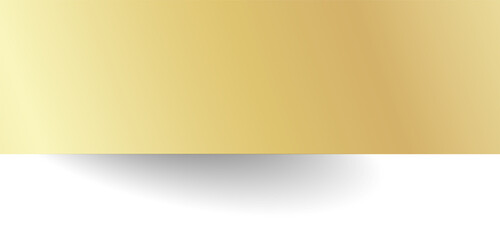 Obraz premium Gold paper rectangle and shadow, banners, label