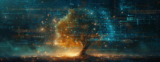 The tree of AI's digital data flow 