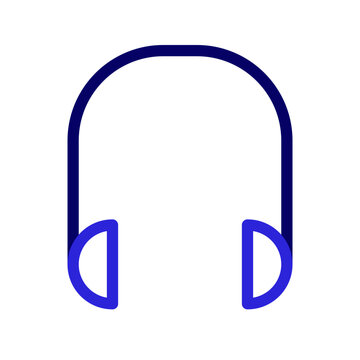 This is the Headphone icon from the gadget icon collection with an Outline color style