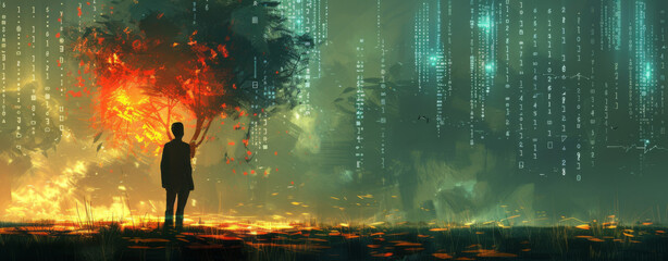 The tree of AI's digital data flow 