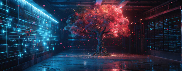 The tree of AI's digital data flow 