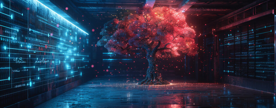 The tree of AI's digital data flow 