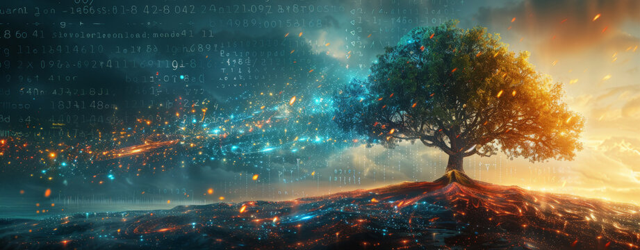 The tree of AI's digital data flow 