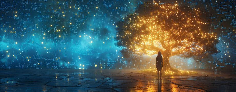 The tree of AI's digital data flow 