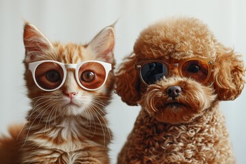 Obraz premium dog and catchihuahua