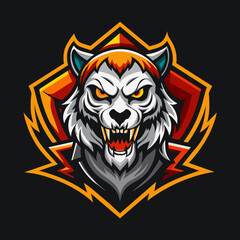 Tiger skull logo design