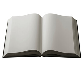 Blank book isolated on transparent background