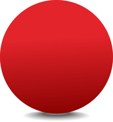 Circle red paper and shadow. Decoration design