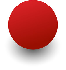 Circle red paper and shadow. Decoration design