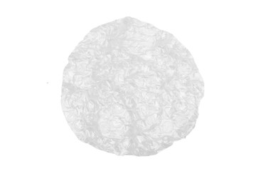 Piece of bubble wrap on empty background