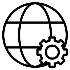 Gear, App settings button, slider, wrench tool, fix concept minimal vector illustrations.