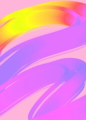 Bright neon gradient hand drawn lines pattern element background