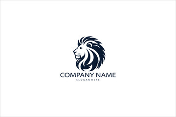 Fototapeta premium Elegant lion head logo