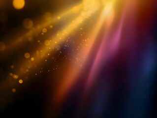 Naklejka premium natural light overlays on a dark background