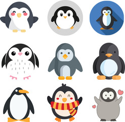 set of penguin