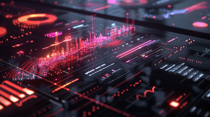 Fototapeta premium A futuristic interpretation of financial technology