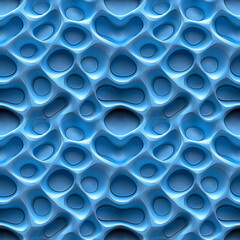 Abstract blue wave wavy pattern, seamless texture for background or wallpaper design.