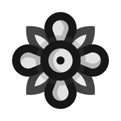 Flower Bud Flat Icon