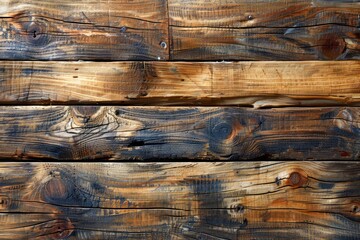 High-Resolution Rustic Aged Wooden Planks Background Texture with Natural Patterns and Details for Graphic Design