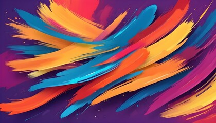 Colorful brush stroke backgrounds