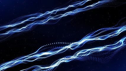 Abstract elegant luxury particle wave background