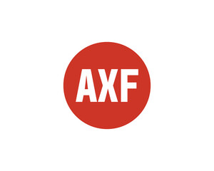 AXF logo design vector template