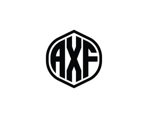 AXF logo design vector template