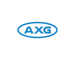 AXG logo design vector template