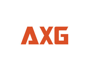 AXG logo design vector template