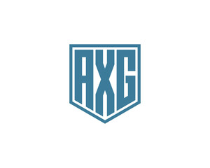 AXG logo design vector template
