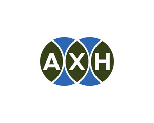 AXH logo design vector template