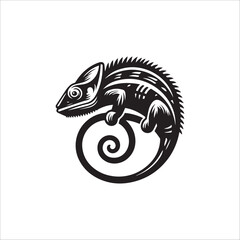  Chameleon minimalist logo