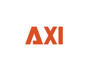 AXI logo design vector template