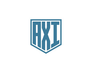 AXI logo design vector template
