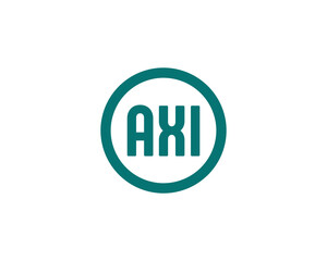 AXI logo design vector template
