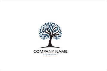 Abstract vibrant tree logo design, root vector - Tree of life logo design inspiration