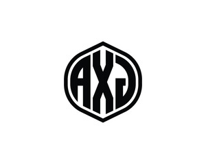 AXJ logo design vector template