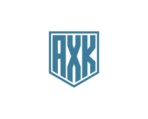 AXK logo design vector template