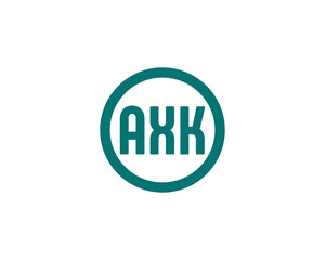 AXK logo design vector template