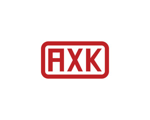 AXK logo design vector template